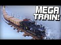 We ran a mega train up the mountain pass and this happened railroads online gameplay