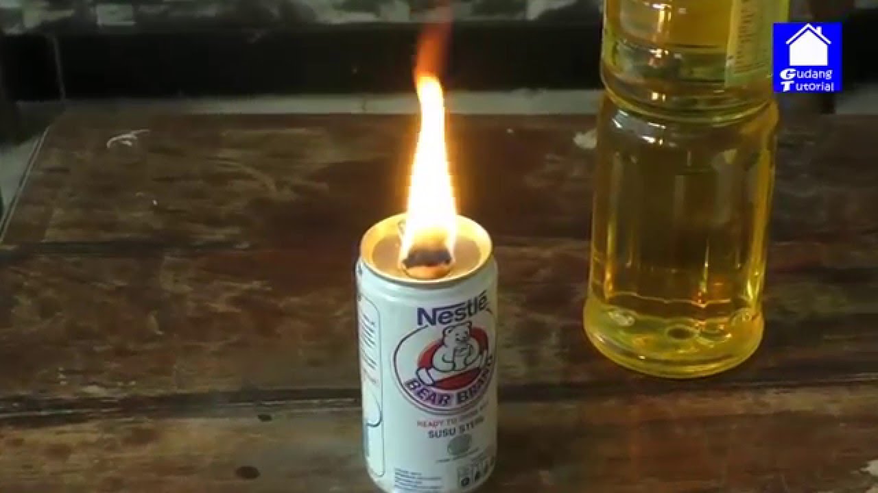 Cara Membuat Lilin (lampu darurat) dari Minyak Goreng - YouTube