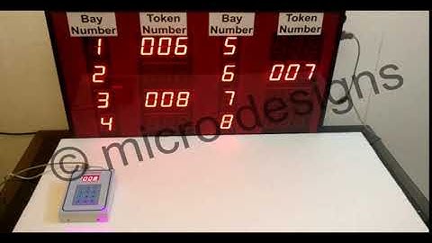 Multi Row Token Display System by Micro Designs
