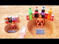 Big or Small? Stretch Armstrong, Cola, Pepsi, Sprite, Fanta, Other Sodas vs Mentos Underground