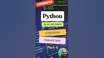 Function Parameters  in Python Part 4 #shorts