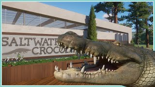 Saltwater Crocodile Habitat - River Rock Zoo | Planet Zoo Speed Build