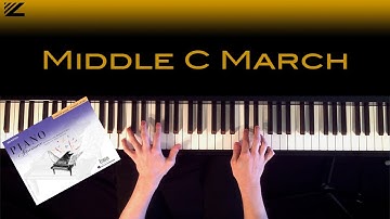 Middle C March - Piano Adventures Primer Level Tutorial