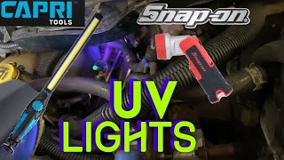 UV Lights: Snap On, Capri Tools, and OTC. How They Work And How They Can Help You Find Pesky Leaks