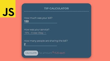 Build Complete JavaScript Project  - Tip Calculator