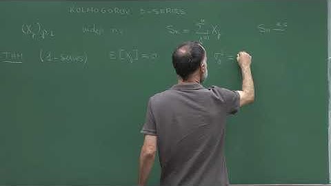 Master Program: Probability Theory - Lecture 12: Kolmogorov