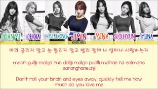 Video thumbnail of "AOA - Luv Me [Eng/Rom/Han] Picture + Color Coded HD"