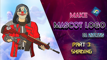 How To Make Mascot Logo On Android Part3 SHADOW|Ibis paint|Ibis PaintX Tutorial|Mascot Logo Tutorial
