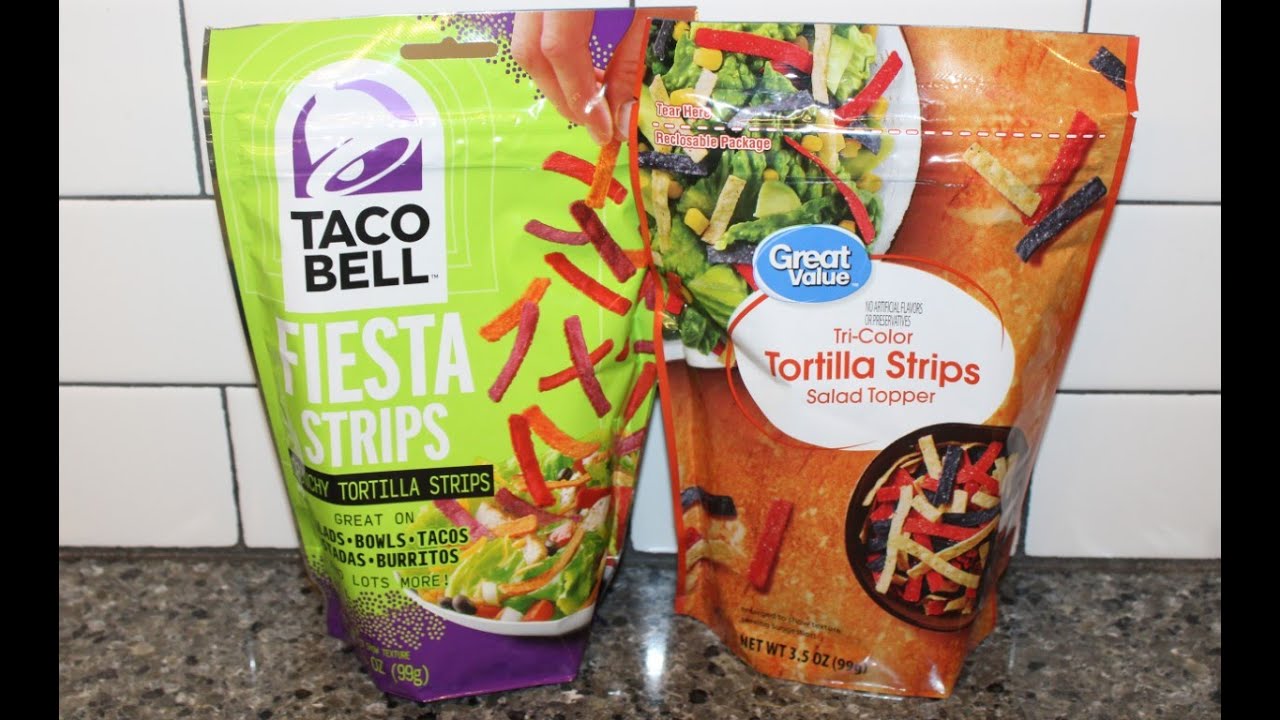 Blind Taste Test Taco Bell Fiesta Strips Vs Great Value Walmart Blind Taste Test Taco Bell Fiesta Strips Vs Great Value Walmart