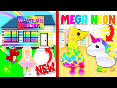 I Opened A Free Mega Neon Pets Adoption Center In Adopt Me