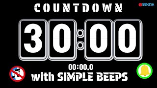 flip clock 30 minute countdown timer  alarm🔔with simple beeps by benzya 876 views 2 weeks ago 30 minutes