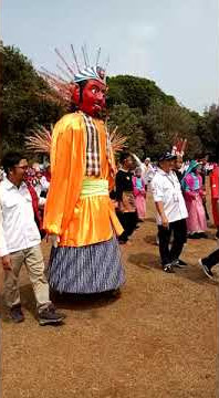 defile kontingen tangsel Jumbara PMR III prov banten