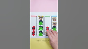 Deadpool bye bye bye Puzzle Games #shorts  #games #funny #satisfying #challenge #wolverine