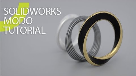 Solidworks to Modo Rendering Jewelry ring step by step Tutorial (Photoview360) 12