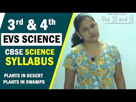 3rd & 4th EVS Science | CBSE Science Syllabus | Plants in Desert & Plants in Swamps