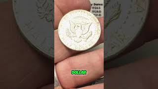 90% Silver Half Dollar Found in Coin Roll! #shorts