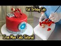 Easy Iron Man Kids&#39; Birthday Cake Tutorial