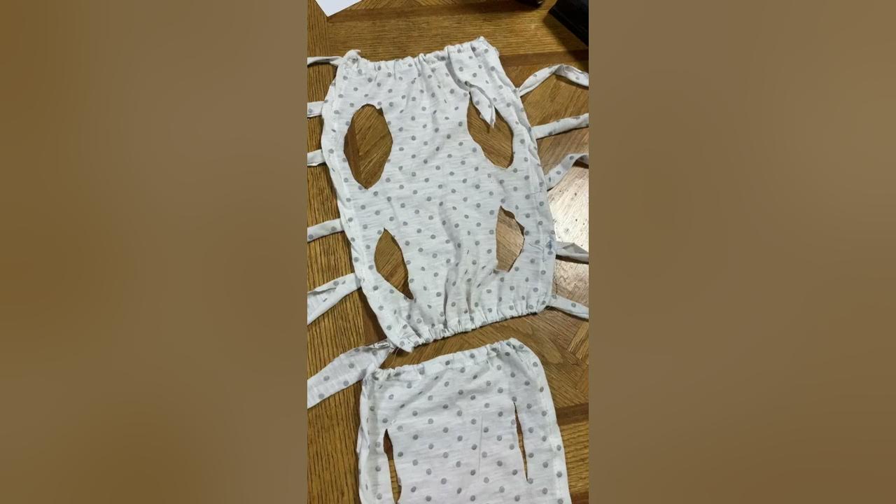 Easy diy surgical recovery wear for cat👍 YouTube