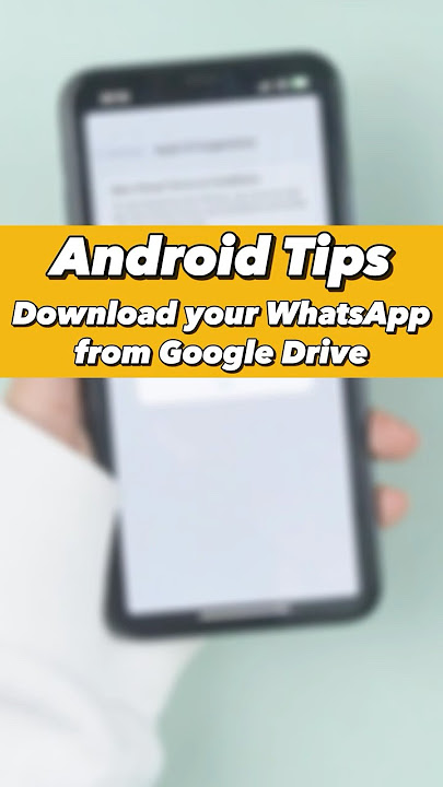 Download whatsapp backup from google drive #whatsapp #android #googledrive #fyp  #shorts