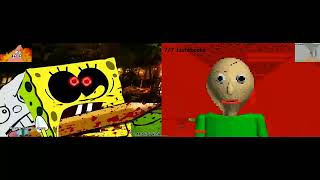 Baldi's Basic in Education & Learning vs Slendybob's Screaming has a Sparta G.O.D Remix comparison