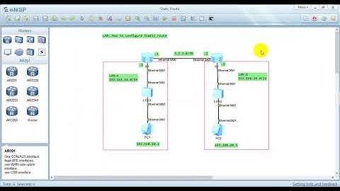 How to configure static route in Huawei