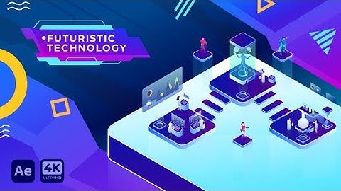 Futuristic Technology Isometric | After Effects Template