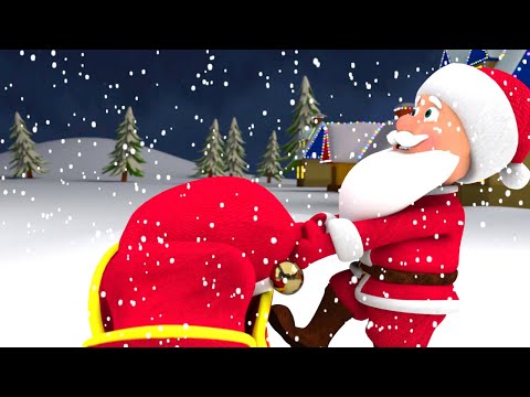 Дед Мороз На Санках - Новогодние Детские Песенки - Здравствуй Дедушка Мороз Борода и Красный Нос