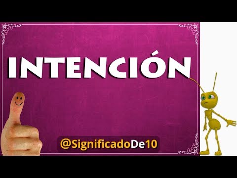 Video: ¿Qué significa intención?