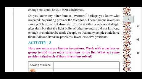 Class 6 unit 5 invention  explanation of smart boy invents smart Bell part 1