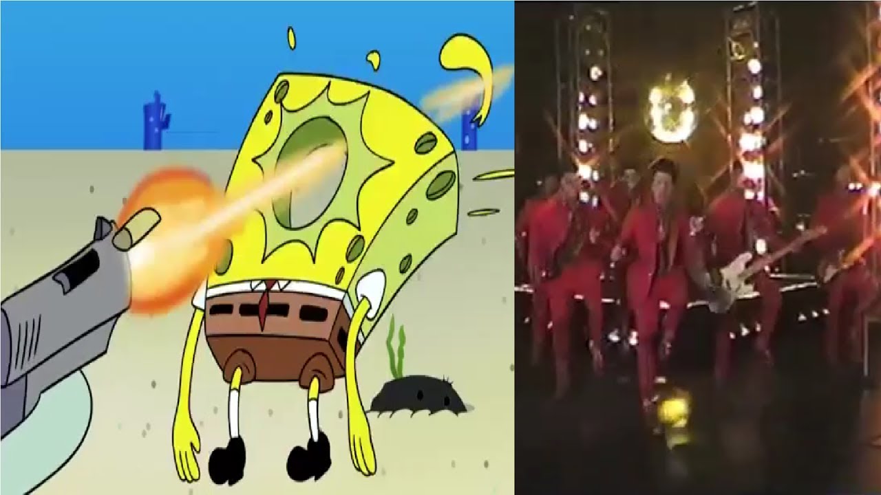 Spongebob Gets Shot Meme Vine Bruno Mars Treasure Meme Vine YouTube