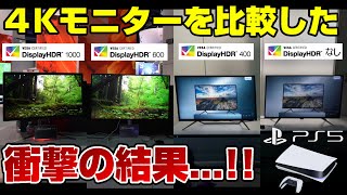 【必見】4Kモニター買うならキーワードは「DisplayHDR」PS5の4Kモニター選び方 HDR400 HDR600 HDR1000 違い ドルビービジョン PS5 XBOX Dゲイル