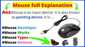 what is computer mouse in Hindi? full Explanation | How many types of mouse | vertical mouse