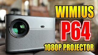 Wimius P64 Projector Unveiled: 1080p, Wi-Fi 6, & Touchscreen Tech | Full Review and Setup