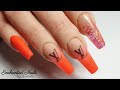 Encapsulating Gel Polish In Acrylic (Easy Ombre Nail Hack) 🧡Acrylic Nail Design With Water Decals