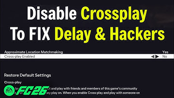 FC 26: How To Turn Off Cross Platform | Cross Play to reduce Delay/Lag And Stop Playing Hackers