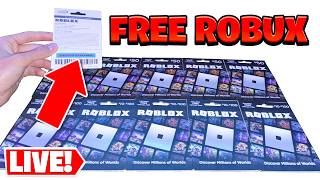 🔴LIVE! GIVING 20,000 ROBUX TO EVERY VIEWER! ROBUX GIVEAWAY LIVE! (FREE ROBUX)