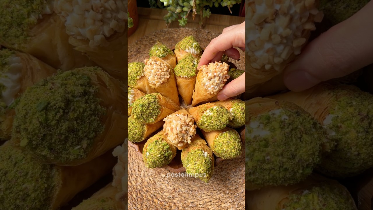 Külah baklava tarifi yorumda 🌸 recipe is in comment 🤗 Külah baklava tarifi yorumda 🌸 recipe is in comment 🤗