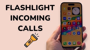 How To Turn On Flashlight On Incoming Call in iPhone