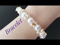 BRACELET/Beaded bracelet/Pearl BRACELET/Diy Bracelet/Tutorial/Браслет на резинке/Браслет из бусин/