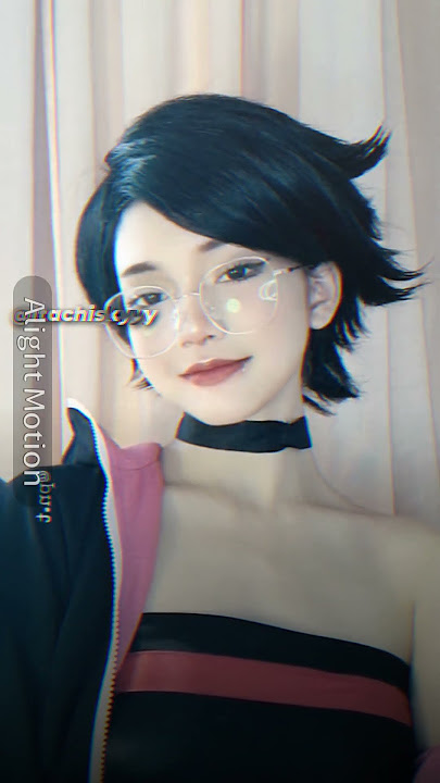 COSPLAY UCHIHA SARADA BERDEMGE NO CONUTER