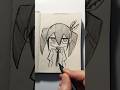 How to Draw Easy ( Teto ) 👀 ✨️ #vocaloid #hatsunemiku #teto #animeart #shorts #sketch #howtodraw