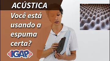 Qual melhor formato de espuma acústica?