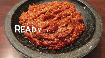 Homemade Indonesian Spicy Chili Paste (Sambal)