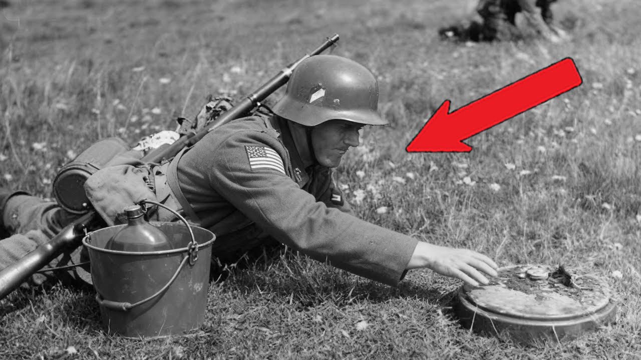 一名士兵用「愚蠢」的水桶技巧探測到40枚德國地雷——而且沒有觸發任何一枚，過程緊張震撼...