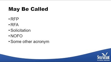 Tutorial: Reading a Request for Proposals