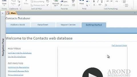 Using Access 2010 - Create a Database by Using a Template