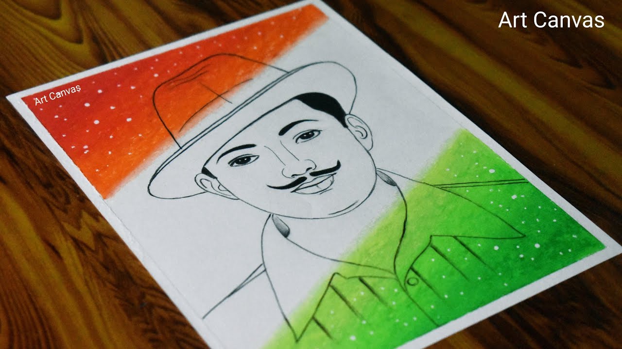 Man wearing hat sketch, Indian independence movement Khatkar Kalan Punjab  Faisalabad District Revolutionary, Bhagat Singh, face, hat, people png |  PNGWing