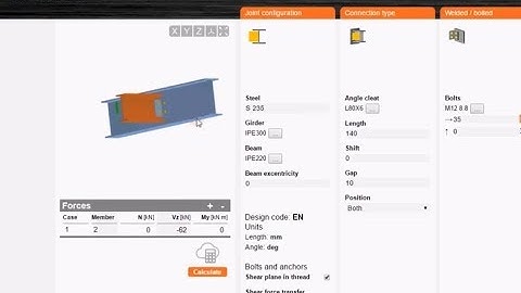 EC design of beam to beam connection – in the cloud