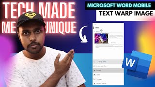 How to Text warp image in Microsoft word mobile | Text warp image on Microsoft word mobile screenshot 4