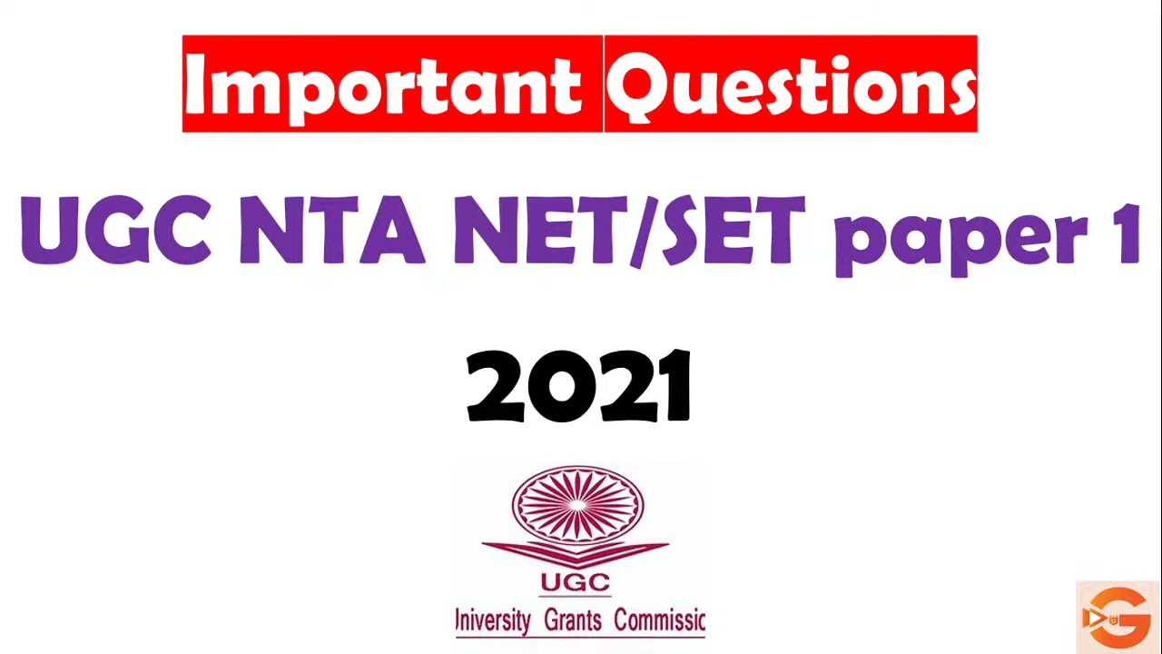 Expected mcqs for UGC NTA NET 2021 paper 1 preparation | SET exam preparation